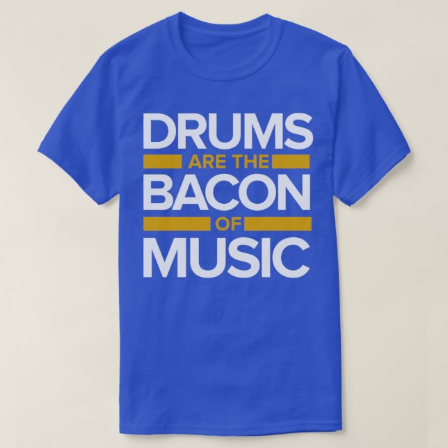 Music drums Bacon  T Shirt (Design framsida)