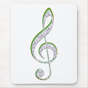 MUSIC Emerald and Diamond Treble Clef Musmatta