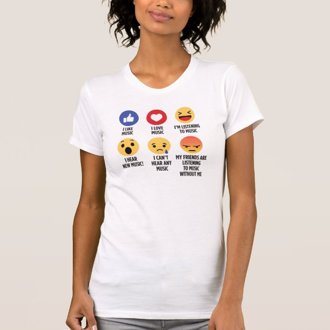 Music Emojis Tee (Framsida)