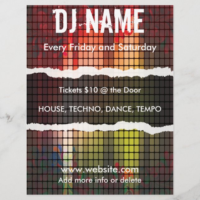 Music Equalizer Pub Flyer (Framsidan)