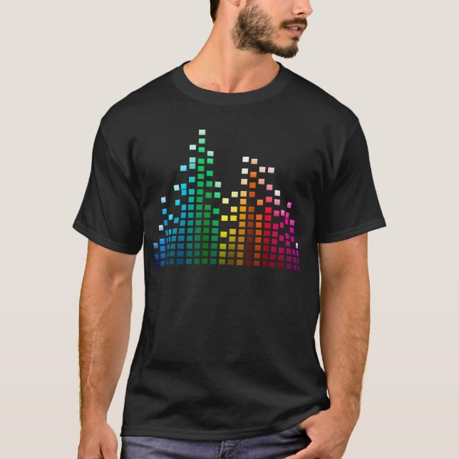 Music Equalizer T-Shirt (Framsida)