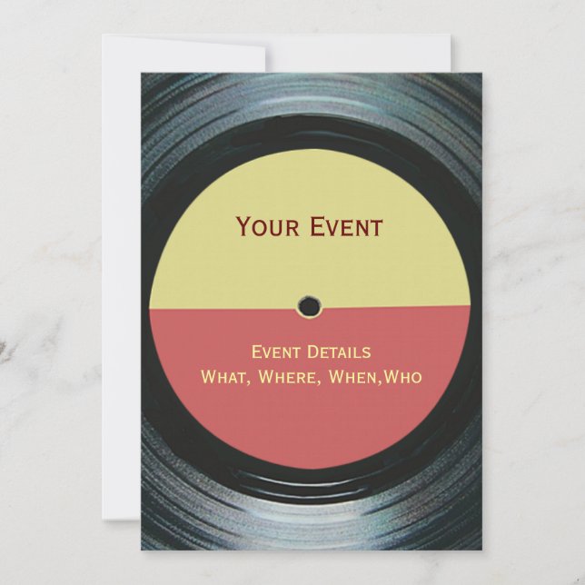 Music Event Dance DJ Party-inbjudan Inbjudningar (Framsida)