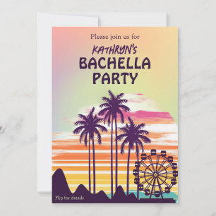 Music Festival Bachelorette Helg Itinerary Inbjudningar