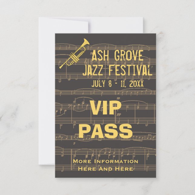 Music Festival Pass Golden Trumpet Chocolate (S) (Framsida)