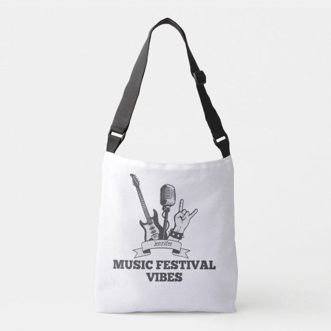 MUSIC FESTIVAL VIBES (PERSONALIZED) BAG AXELVÄSKA (Framsida)
