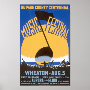 Music Festival Vintage affisch