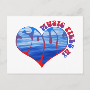 Music Fills My Soul Vykort