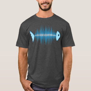 Music Fish Pulse Rate Frequency Dance House Techno T Shirt