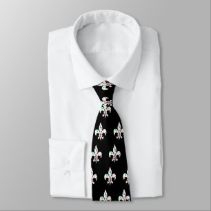 Music Fleur De Lys Black Tie Slips