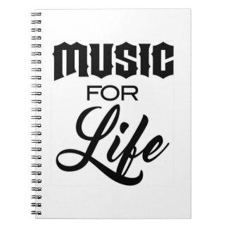 Music for Life Note Bok Anteckningsbok