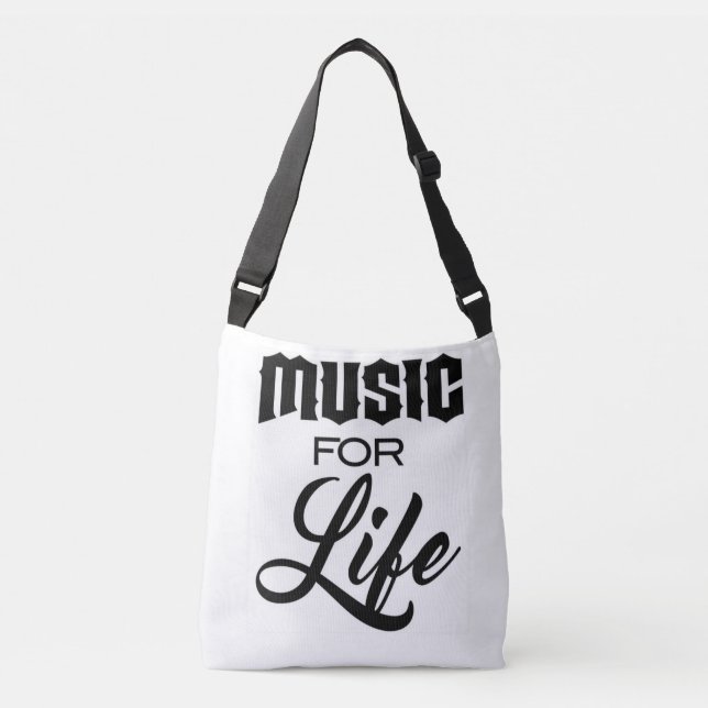 Music for Life Tote Bag Axelväska (Framsida)
