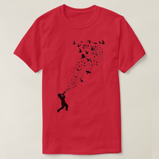 Music Freedom Music och Birds 2 T Shirt (Design framsida)