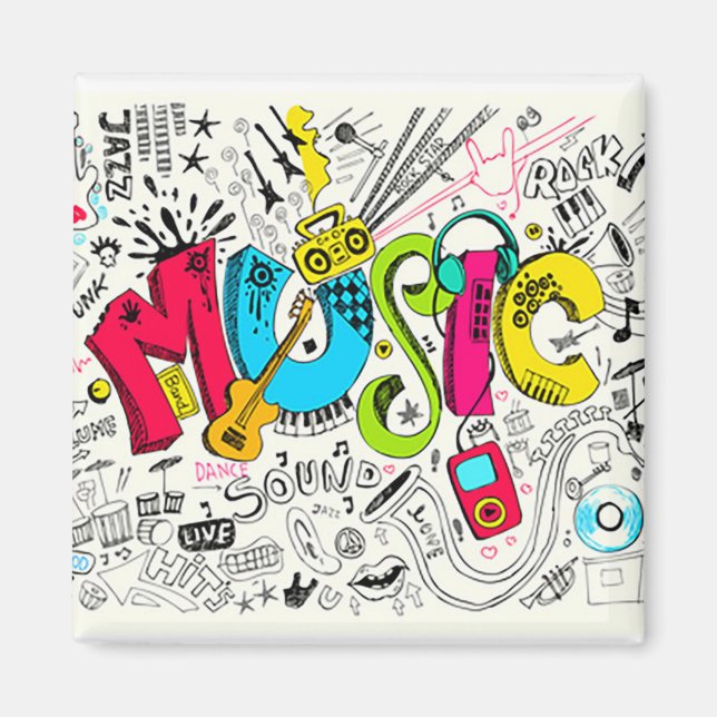 Music Fridge Magnet (Framsidan)