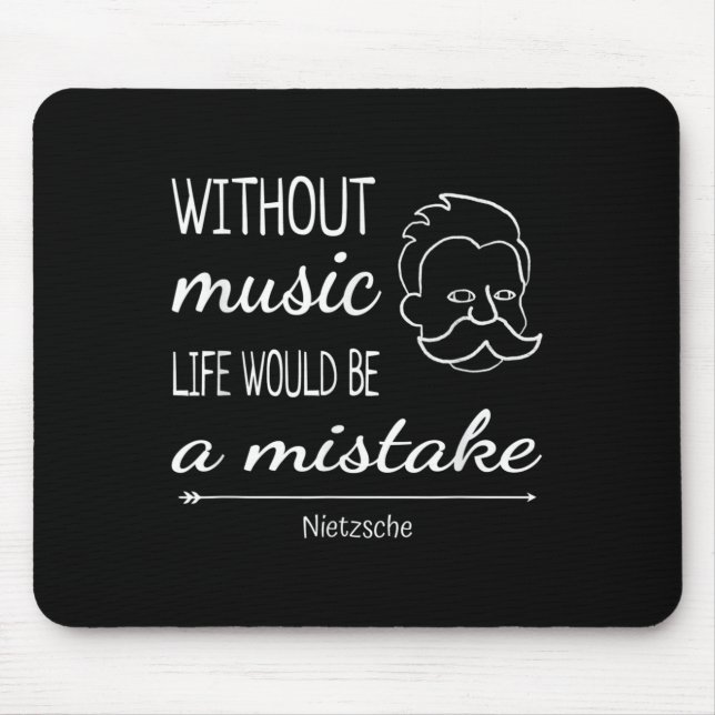 Music Friedrich Nietzsche Quote Shirt Musmatta (Framsidan)