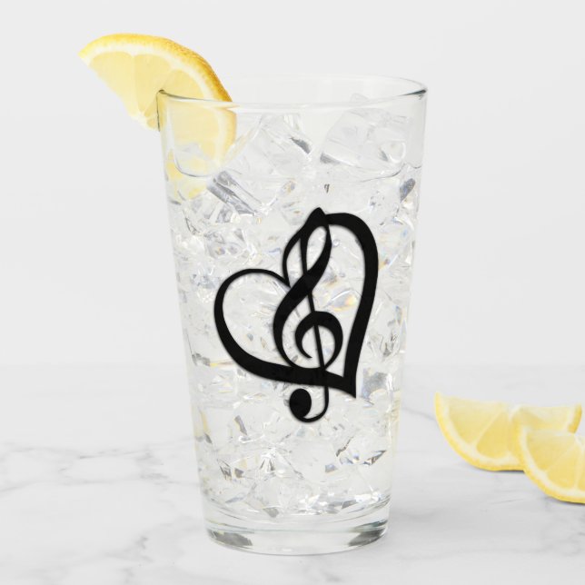 Music G Heart Glaskopp (Framsida Ice)
