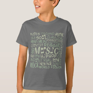 Music Genres Ord Collage shirts & jacka T-shirt