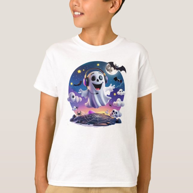 Music Ghost T Shirt (Framsida)
