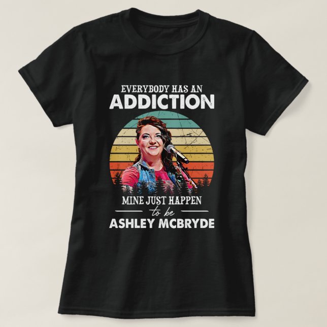 Music Gift Mine Just Happens To Be Ashley McBryde T Shirt (Design framsida)