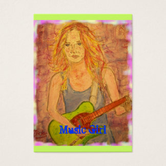 Music Girl Visitkort