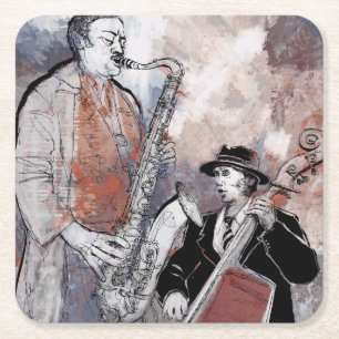 Music Graffiti Underlägg Papper Kvadrat