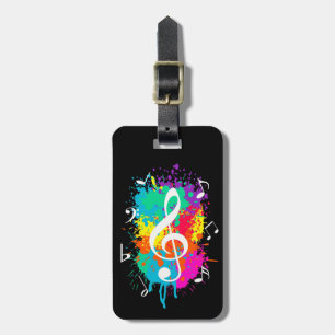 Music grunge bagagebricka