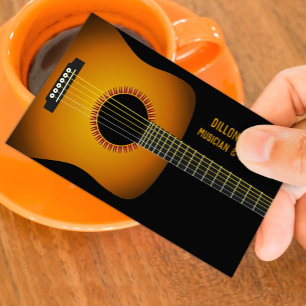Music Guitar-Affärskortet Visitkort