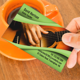 Music Guitar-Affärskortet Visitkort