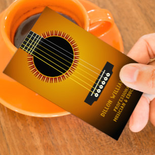 Music Guitar-Affärskortet Visitkort