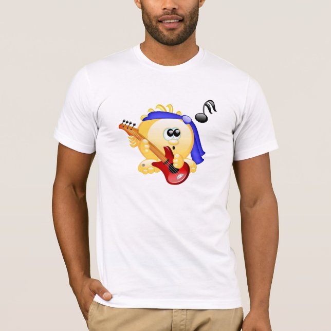Music Guitar Player Tee Shirt (Framsida)