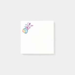 Music Guitar Post-it Block