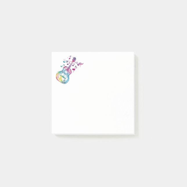 Music Guitar Post-it Block (Framsida)