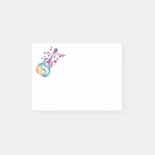 Music Guitar Post-it Block