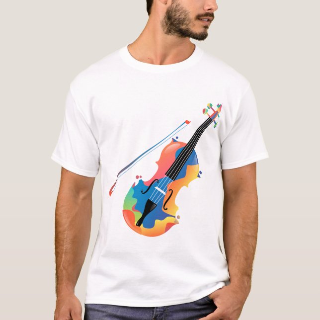 Music Guitar T Shirt (Framsida)