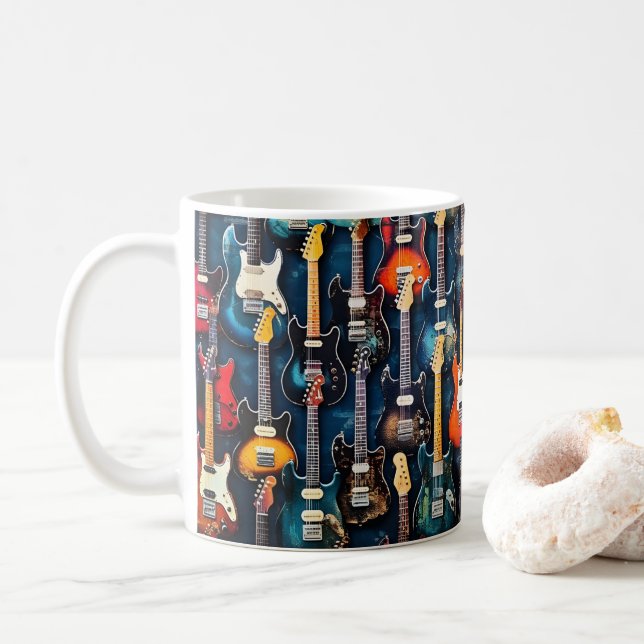 Music Guitars Coffee Mugg (Med munk)