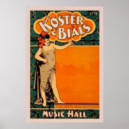 Music Hall Vintage affisch