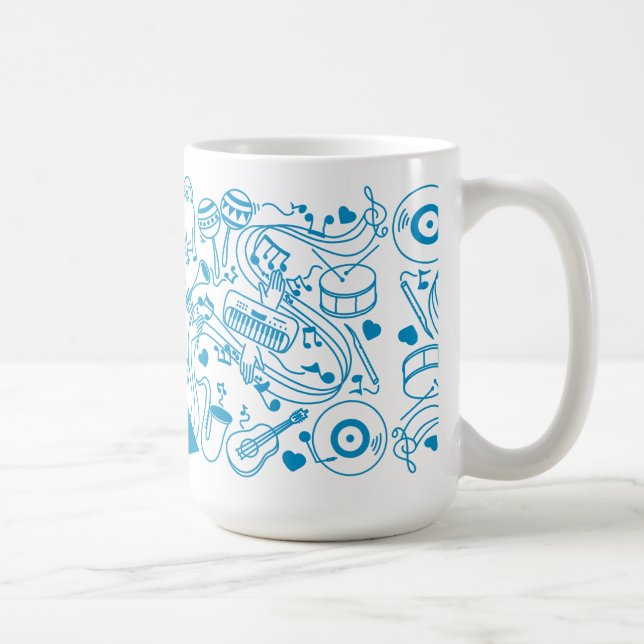 Music Händer - ASL Design Kaffemugg (Höger)