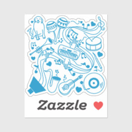 Music Händer - ASL Design Klistermärken