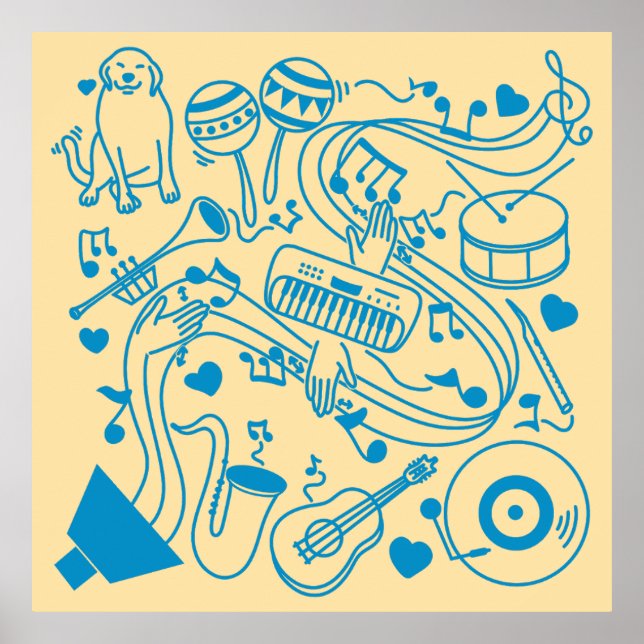 Music Händer - ASL Design Poster (Framsidan)