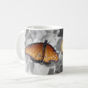 Music Heals Orange Monarch Butterfly Musician Kaffemugg
