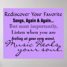 Music Heals Your Soul Poster