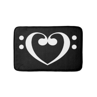 Music Heart Bathroom Mat Badrumsmatta