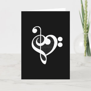 Music Heart - I Kärlek Music Kort