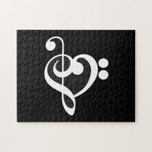 Music Heart - I Kärlek Music Pussel