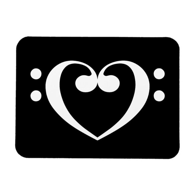 Music Heart Magnet (Horisontell)
