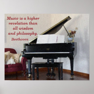Music Higher Reveler - Art print - Beethoven Poster