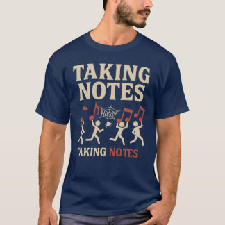 Music Humor Shirt - Stickman Stealing Design T Shirt