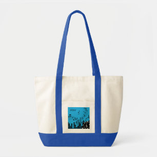 Music Illustration anpassningsbar monogram tote ba Tygkasse