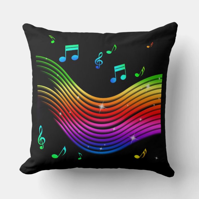 Music Illustration dekorativ kudde (Framsida)