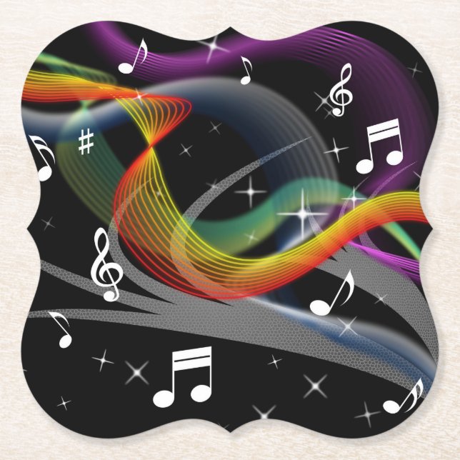 Music Illustration papper underläggs Underlägg Papper (Framsida)