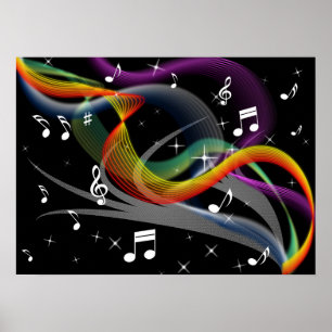Music Illustration poster